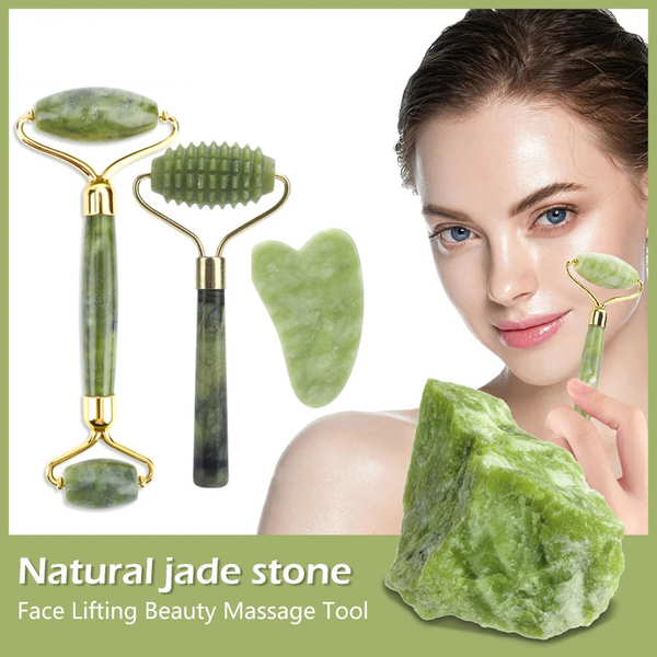 Jade Roller & Gua Sha Massager Kit