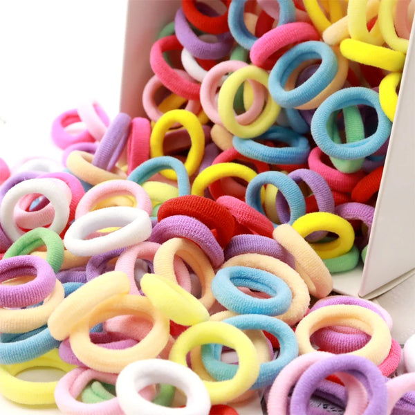 Colorful Elastic Hair Ties 100/200pcs