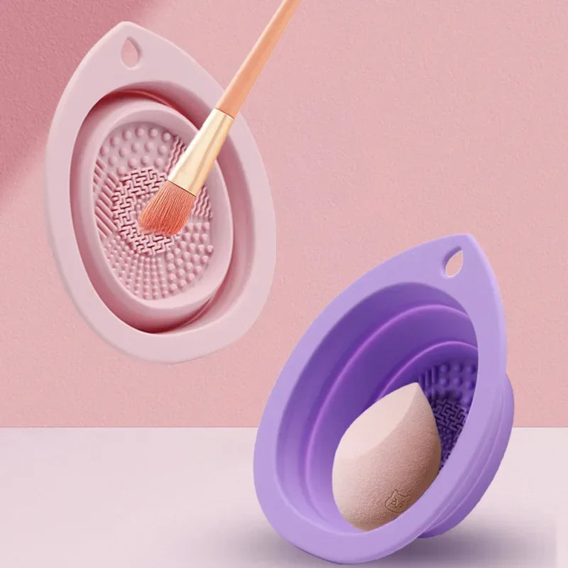 Silicone Brush Cleaner Bowl