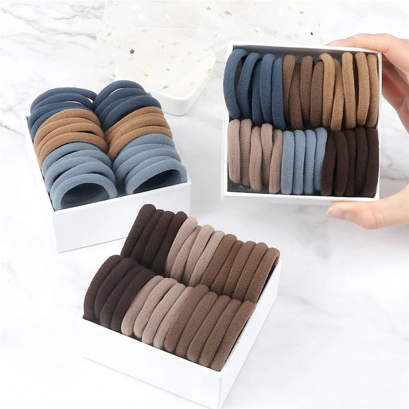 Basic Elastic Hair Ties 50pcs