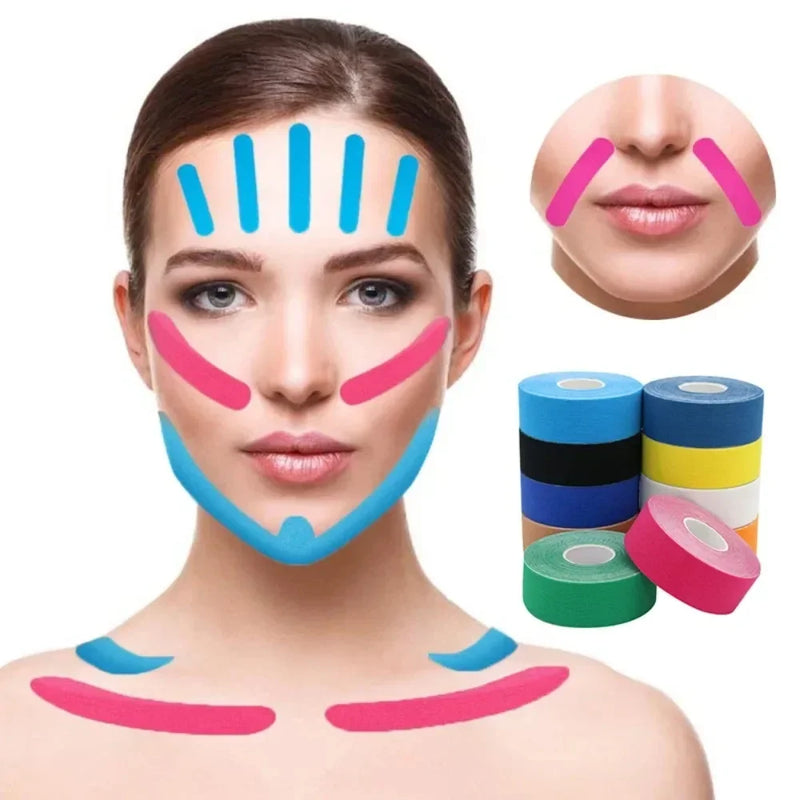 Face and Neck Kinesiology Tape